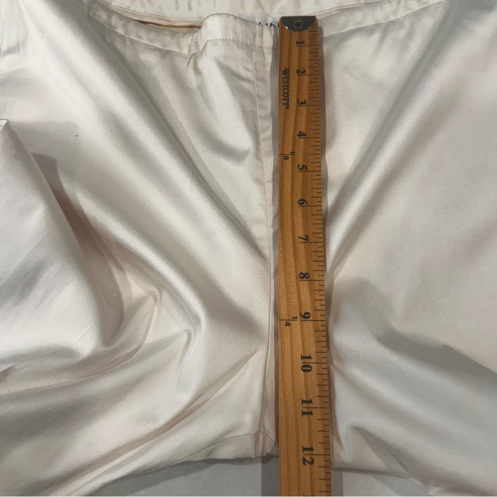 St.John Collection Ivory Pants Women’s 12 NEW Retro Silk Lined High Rise office - Picture 9 of 14